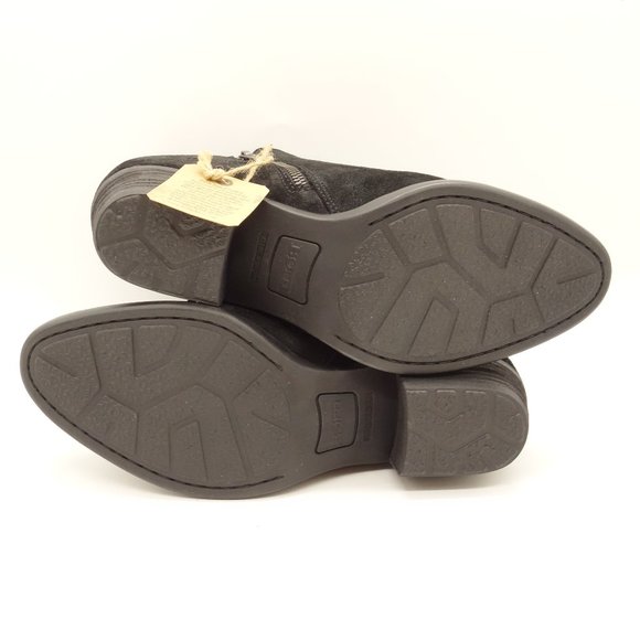 NWT BORN Bessie Ankle Boots Black Suede Leather - Picture 7 of 8